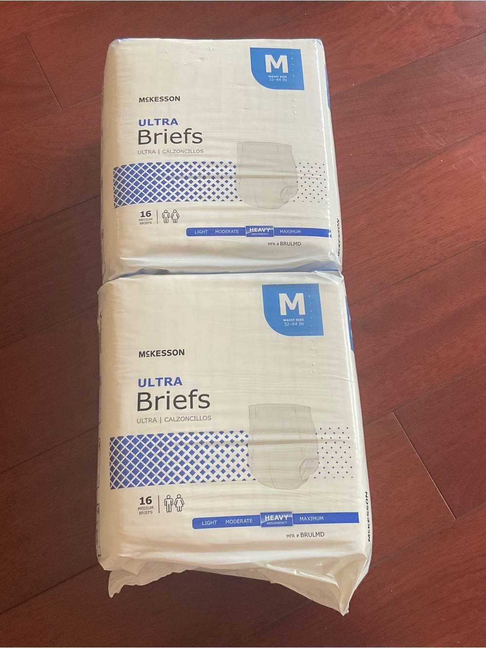 Two McKesson M Adult Diapers Briefs
